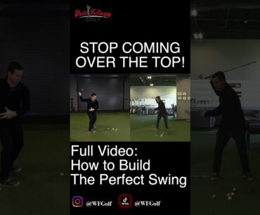 How To Fix Over The Top Golf Swing #shorts