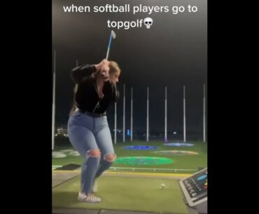 Take your softball friend to Top Golf day 🔥 ❤️❤️ #golf #shorts #golfgirl      | GOLF#SHORT