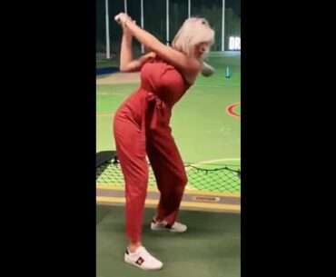 Beautiful swing 👏 ❤️❤️ #golf #shorts #golfgirl      | GOLF#SHORT