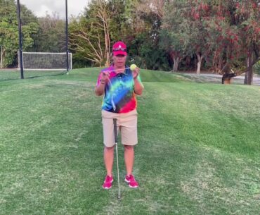 Simple tennis ball on a string