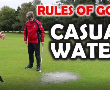Rules of Golf - Casual water on the fairway