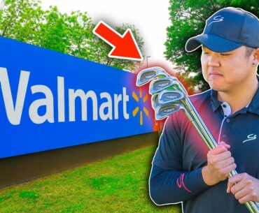 Can a PRO w/ WALMART Clubs beat Amateurs? 1v1v1 Match