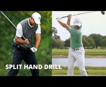 Rory McIlroy Golf Swing Drill - Split Hand Grip