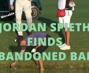 Jordan Spieth Removes Abandoned Ball From Penalty Area - Golf Rules Explained