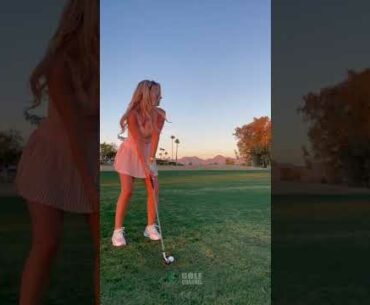 Amazing Golf Swing you need to see | Golf Girl awesome swing | #Golf #shorts | Lauren Pacheco