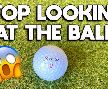 The SECRET to playing GREAT golf. DON'T focus on the golf ball