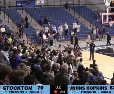 Stockton vs. Johns Hopkins- 2022 NCAA Division III Men's Basketball Tournament 2nd Round