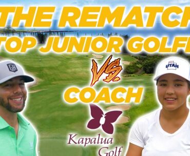 THE REMATCH! TOP JUNIOR GOLFER VS COACH AT THE PLANTATION COURSE