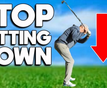 AVOID this golf swing DISASTER, stop HITTING DOWN on the golf ball