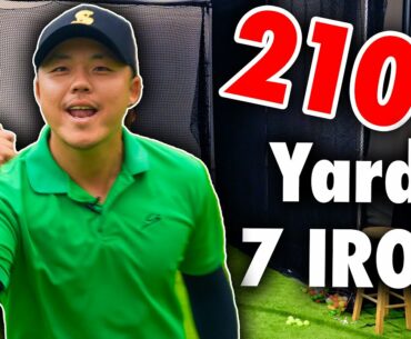 Is This Really Possible?! Pro Golfer 7 Iron Only 2000 Yard Challenge!