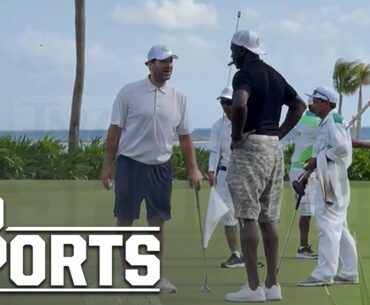 Michael Jordan & Tony Romo Golf Together In Mexico | TMZ Sports