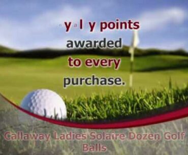 Callaway Ladies Solaire Dozen Golf Balls