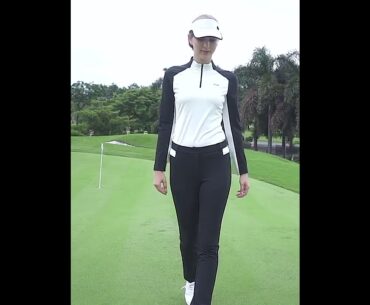 PGM YF339 high quality cotton anti wrinkle apparel breathable golf polo shirts for womens