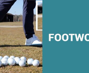 Do these drills for better footwork in your golf swing.