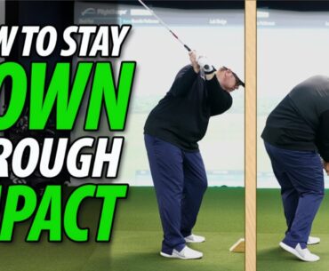 How to Stay Down Through Impact In The Golf Swing
