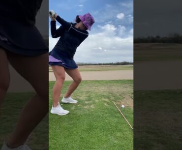 Golf pre shot routine ! #golfswing #shorts #golfgirl #golftips