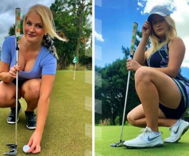 Amazing Pro Golfer Nicole Gerome playing golf ⛳🏌️‍♀️