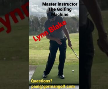 The Golfing Machine #tgm Lynn Blake explains swing vs hit release