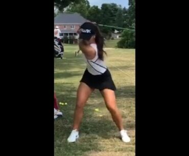 super power driver golf swing ❤️❤️   #golf #shorts #golfgirl      | GOLF#SHORT