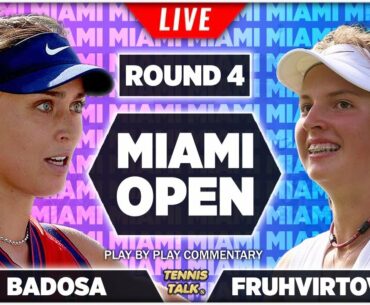 BADOSA vs FRUHVIRTOVA | Miami Open 2022 | LIVE Tennis Play-by-Play