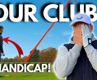 World's WORST 7 Handicap uses TOUR GOLF CLUBS!