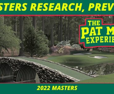 2022 Masters Picks, Research, Preview, Stats  | 2022 DFS Golf Picks