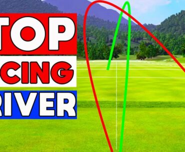 The SECRET to STOP slicing driver when HITTING UP on the golf ball