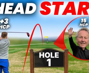 Can average golfer beat pro with head start ?