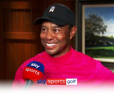 "We've got a LONG way to go!" | Tiger Woods reacts to impressive first round performance!