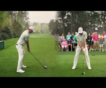 SCOTTIE SCHEFFLER GOLF SWING - MASTERS 2022 - DRIVER & IRON - SLOW MOTION HD