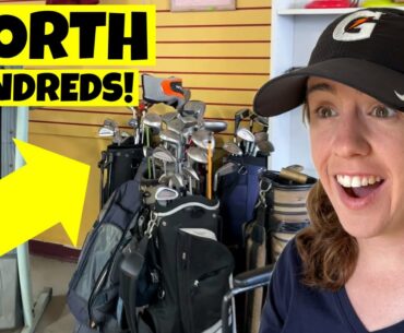 We Saw Someone Walk Out Of This Thrift Store With Tons Of Golf Clubs BUT THEY MISSED THESE!