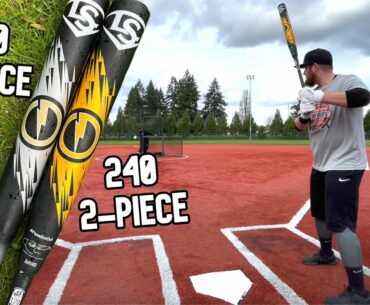 Which Louisville Slugger Genesis is hotter? 1-piece 220 vs. 2-piece 240 | USSSA Slowpitch Bat Review