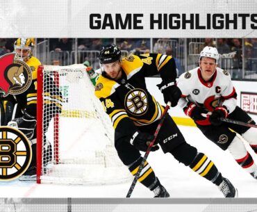 Senators @ Bruins 4/14 l NHL Highlights 2022