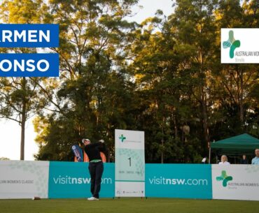 Carmen Alonso is in a three-way tie for second-spot on -4 after the opening day in Australia