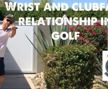 How clubface is affected by the wrist in the golf swing