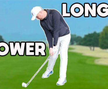 Swing the golf club SLOWER but hit the ball FURTHER