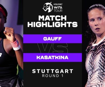 Coco Gauff vs. Daria Kasatkina | 2022 Stuttgart Round 1 | WTA Match Highlights