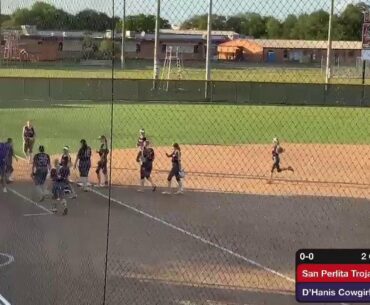 BI-DISTRICT SOFTBALL PLAYOFF GAME: San Perlita Lady Trojans vs D’Hanis Cowgirls