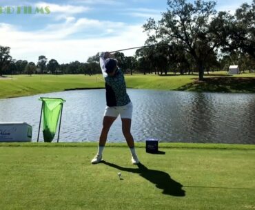 Nicole Broch Estrup Golf Swing 2021 Pelican Women's Championship LPGA Tournament Belleair Florida R4