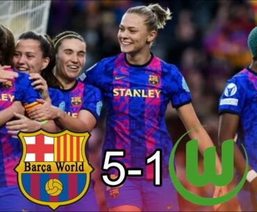 Barcelona Women vs Wolfsburg 5-1 | Full Goals & Highlights
