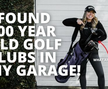 I FOUND 100 YEAR OLD GOLF CLUBS! - Garage Golf!