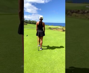 Hot Women Golfer 2022 | Women Golf Lessons | Women Golf Swing Slow Motion #golftip #shorts #golfcart