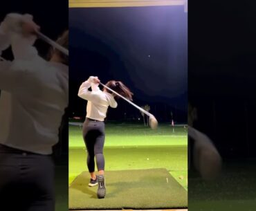 Hot Women Golfer 2022 | Women Golf Lessons | Women Golf Swing Slow Motion #golftip #shorts #golfcart