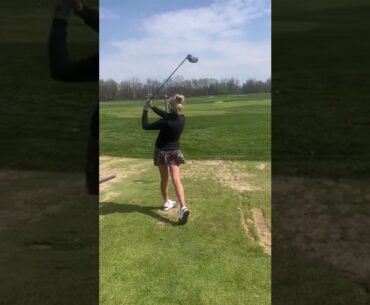 Hot Women Golfer 2022 | Women Golf Lessons | Women Golf Swing Slow Motion #golftip #shorts #golfcart