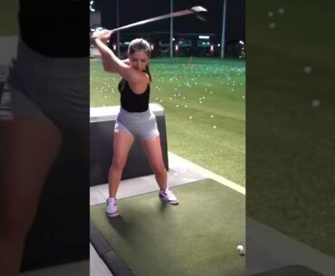 Hot Women Golfer 2022 | Women Golf Swing Slow Motion #golfgirl #shorts