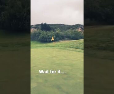 Golf Wedge Shot - Using the Slope of The Green!