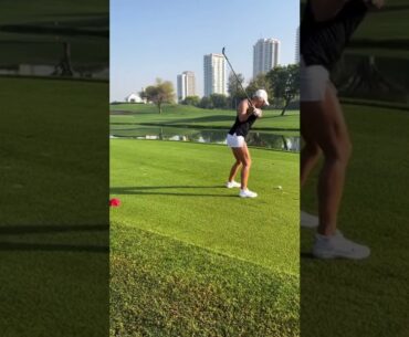 Hot Women Golfer 2022 | Women Golf Swing Slow Motion #golf #shorts #golfgirl