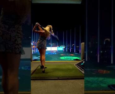 Hot Women Golfer 2022 | Women Golf Lessons | Women Golf Swing Slow Motion #golftip #shorts #golfcart