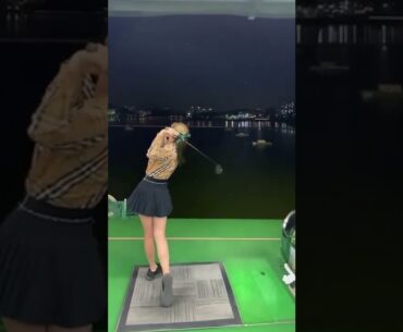 Hot Women Golfer 2022 | #golftip #shorts #golfcart