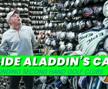 FINDING 2ND HAND GOLF CLUBS... INSIDE ALADDIN'S CAVE!!!